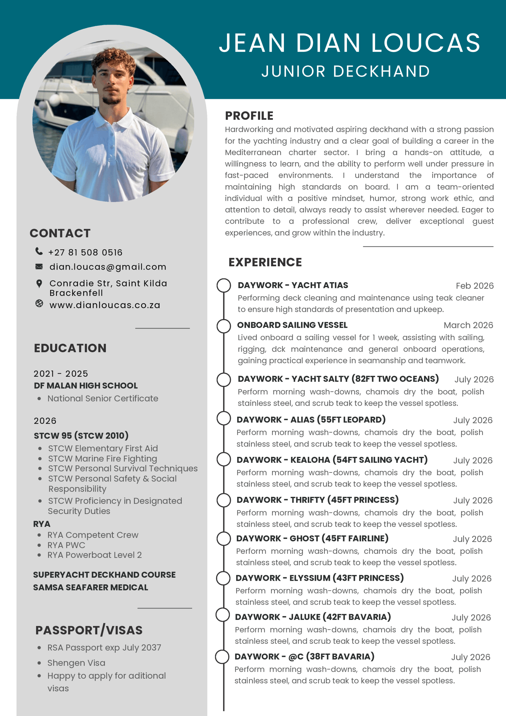 Resume Page 1